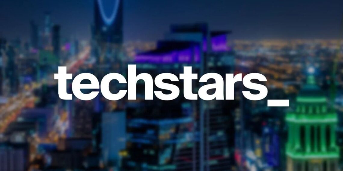 Techstars accelerator logo on a sleek office background, representing startup mentorship, funding, and growth opportunities.