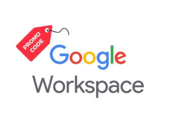 A startup founder applying a Google Workspace promo code on the billing page to activate savings on their business plan.