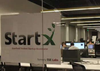 The official StartX Accelerator logo displayed on a clean background, representing Stanford’s startup program.