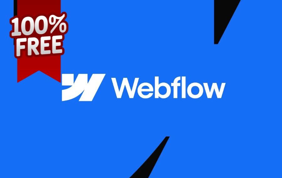 Startup team working together on their laptops after applying a Webflow promo code for startups to launch their website.