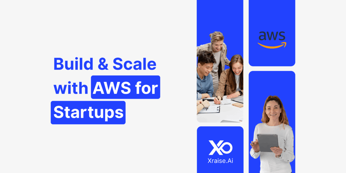 Startup founders collaborating at a desk, showcasing AWS for Startups program that helps teams build and scale faster.
