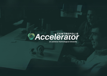 Image showing the Centrepolis Accelerator building or team working in a prototyping lab at LTU, highlighting innovation in hardware and manufacturing.