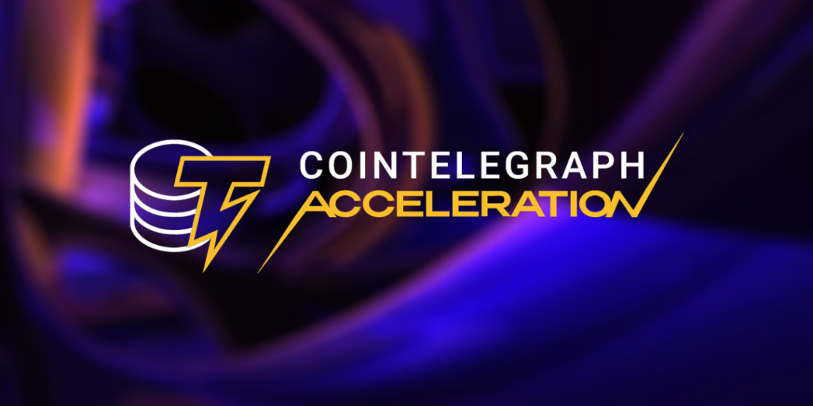 Cover image showing the Cointelegraph Accelerator branding with digital graphics representing blockchain and Web3 innovation.
