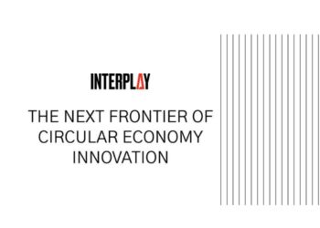 Cover image of Interplay Accelerator featuring startup founders collaborating and brainstorming in a modern workspace.