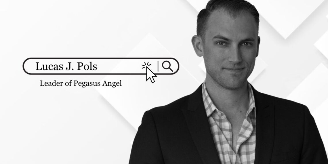 Portrait of Lucas J. Pols, Founding Partner of Pegasus Angel Accelerator, with a professional backdrop symbolizing startup innovation.