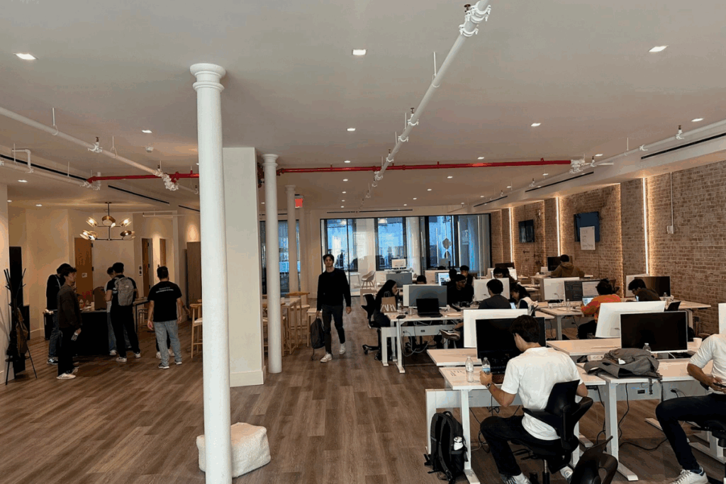 Startup founders networking at Soma Capital Fellowship events, including panels and social gatherings.