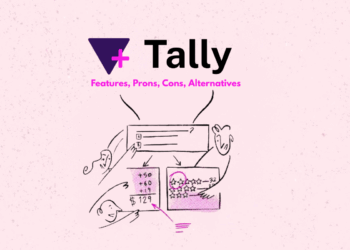 Cover image showcasing Tally.so's branding and its simple, Notion-style form builder interface for startups.