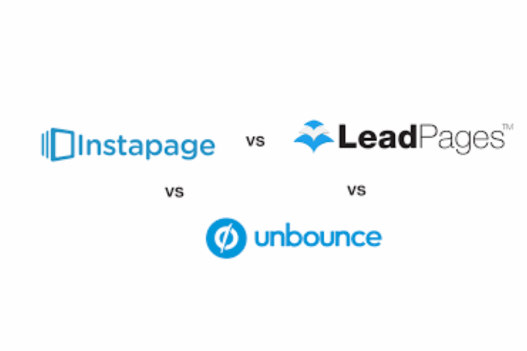 A comparison graphic or table illustrating how Unbounce stacks up against competitors like Leadpages and Instapage for startup landing page needs.