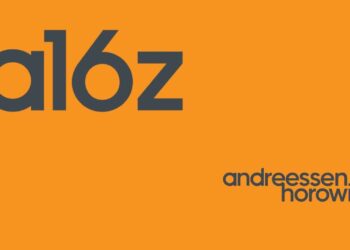 A sleek promotional banner featuring the a16z Speedrun Accelerator logo with bold typography and futuristic design elements, symbolizing innovation and speed.