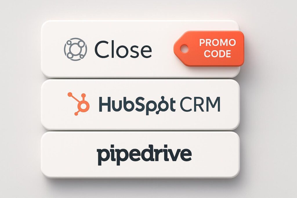 Comparison chart of Close vs top alternatives (e.g., HubSpot CRM, Pipedrive), highlighting the benefits of using XRaise to claim the Close startup promo code