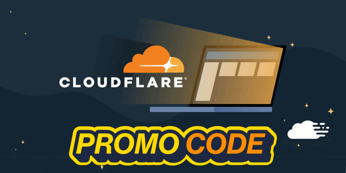 Cloudflare promo code graphic showing up to $250,000 in startup credits via XRaise