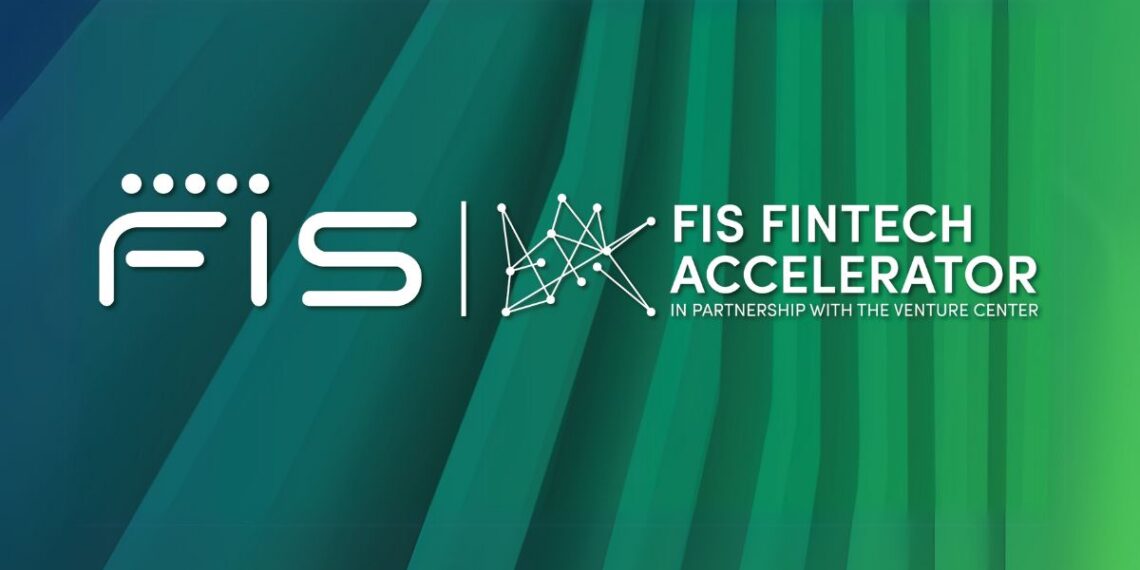 Logo and branding for the FIS Fintech Accelerator, showcasing its focus on innovation in financial technology.