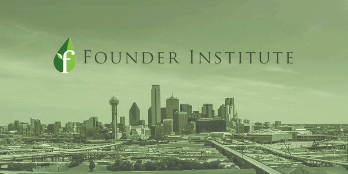 Illustration showing the global reach of the Founder Institute Accelerator with maps, founders, and startup icons.