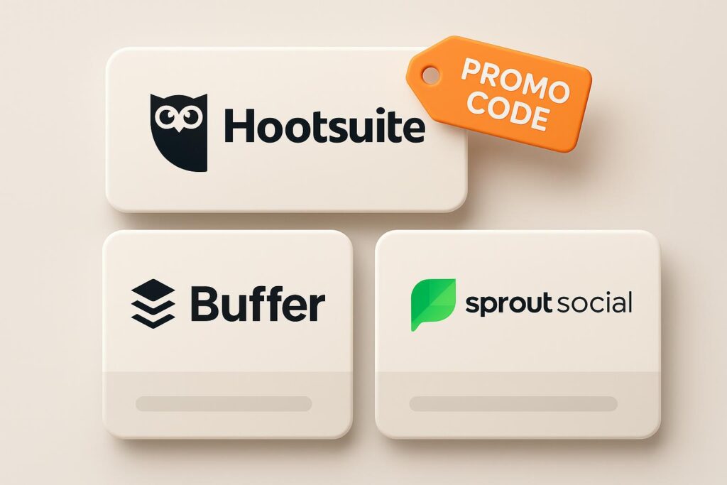 Comparison chart of Hootsuite vs top alternatives (e.g., Buffer, Sprout Social), highlighting the benefits of using XRaise to claim the Hootsuite startup promo code