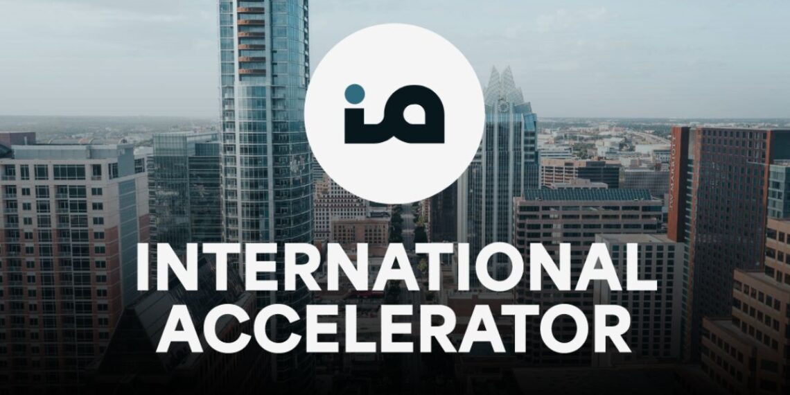 Foreign-born founders collaborating in a startup workspace, representing the International Accelerator’s support ecosystem.