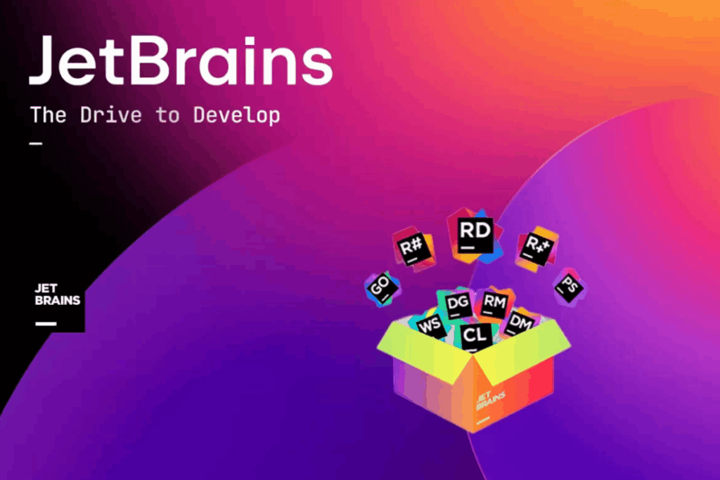 Visual breakdown of JetBrains IDE features including smart code assistance, AI tools, and multi-language support
