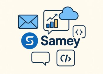 Cover image showing Samey.ai branding tailored for startup founders, highlighting its relevance in business growth and team productivity.