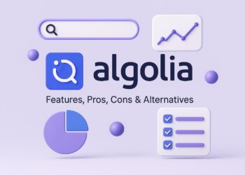 Cover image showing Algolia branding tailored for startup founders, highlighting its relevance in business growth and team productivity.