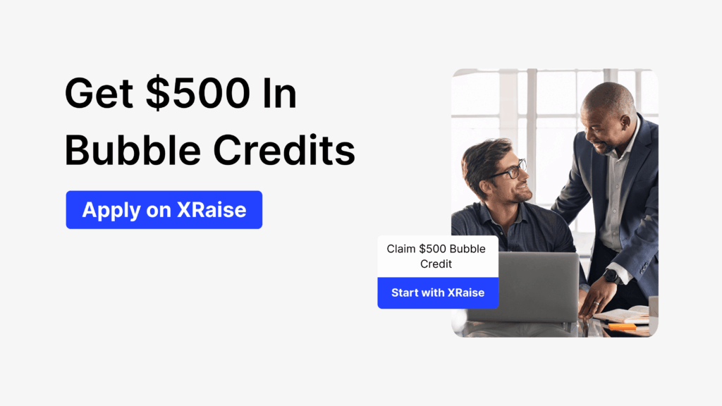 Bubble Promo Code for $500 Bubble credits banner