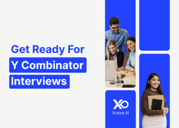 Founders preparing for Y Combinator accelerator interview with laptops and notebooks