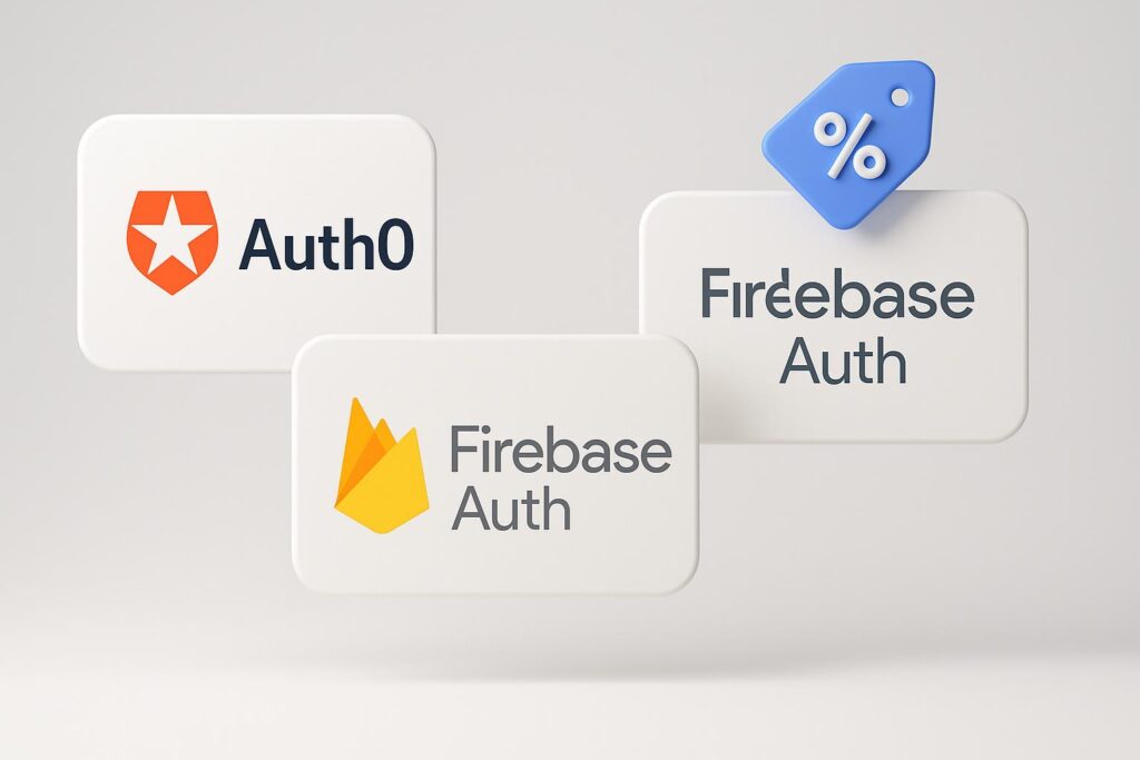 Comparison chart of Auth0 vs top alternatives (e.g., Firebase Auth, Amazon Cognito), highlighting the benefits of using XRaise to claim the Auth0 startup promo code