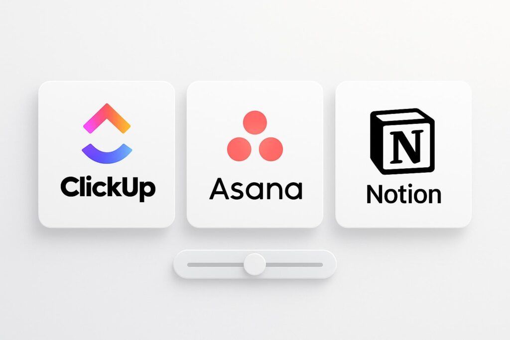 Comparison chart or visual highlighting alternatives to ClickUp, evaluating competing tools based on features, price, and usability for startups.