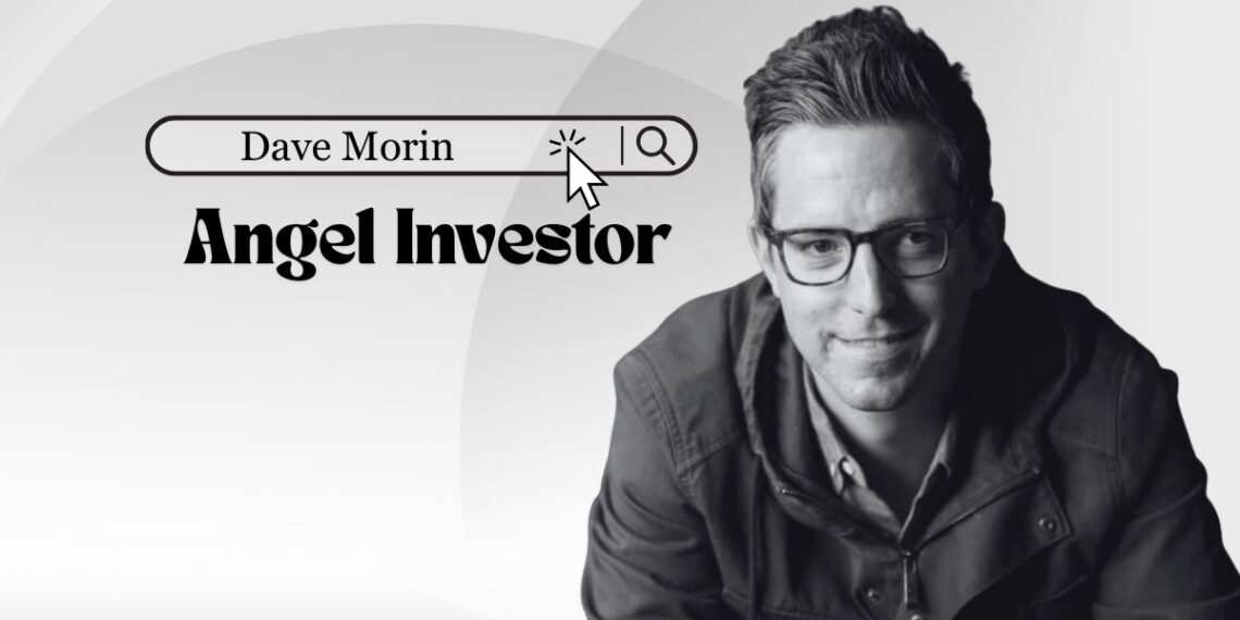 Angel investor Dave Morin standing confidently with a startup founder, symbolizing early-stage investment and founder support