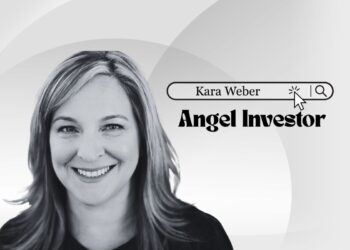 Portrait of Kara Weber angel investor supporting early-stage SaaS and Future-of-Work startups with GTM strategy and TCV connections