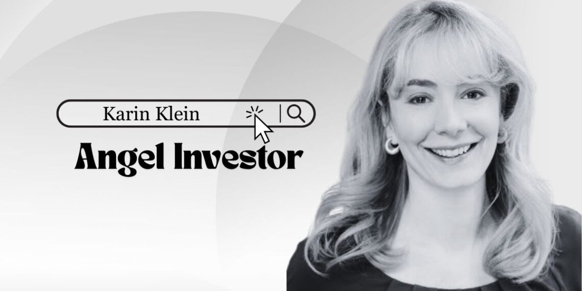 Karin Klein, angel investor and Bloomberg Beta partner, known for backing future of work startups with $1M SAFE checks and AI-driven insights.