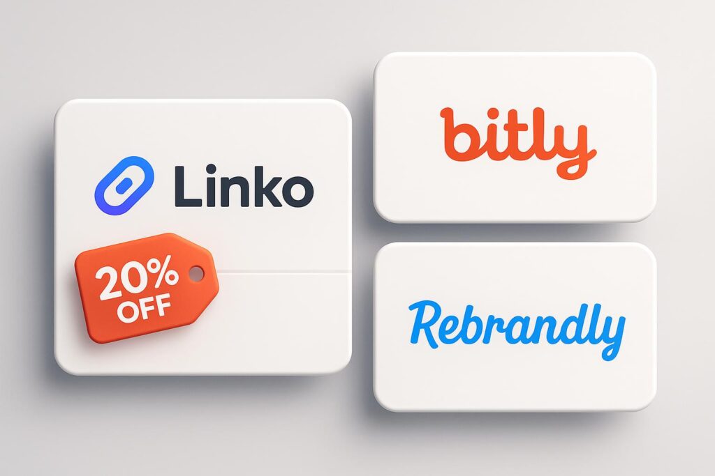 Comparison chart of Linko vs top alternatives (e.g., Bitly, Rebrandly), highlighting the benefits of using XRaise to claim the Linko startup promo code