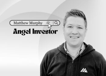 Headshot of angel investor Matthew Murphy smiling in San Francisco office.