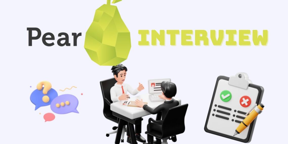 Minimalist illustration representing a founder preparing for a PearX Accelerator Interview — laptops open, notes on the desk, focused atmosphere