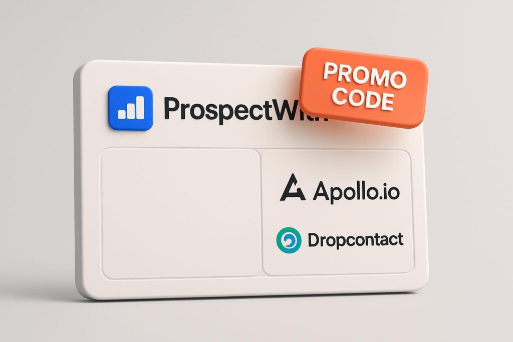 Comparison chart of ProspectWith vs top alternatives (e.g., Apollo.io, DropContact), highlighting the benefits of using XRaise to claim the ProspectWith startup promo code