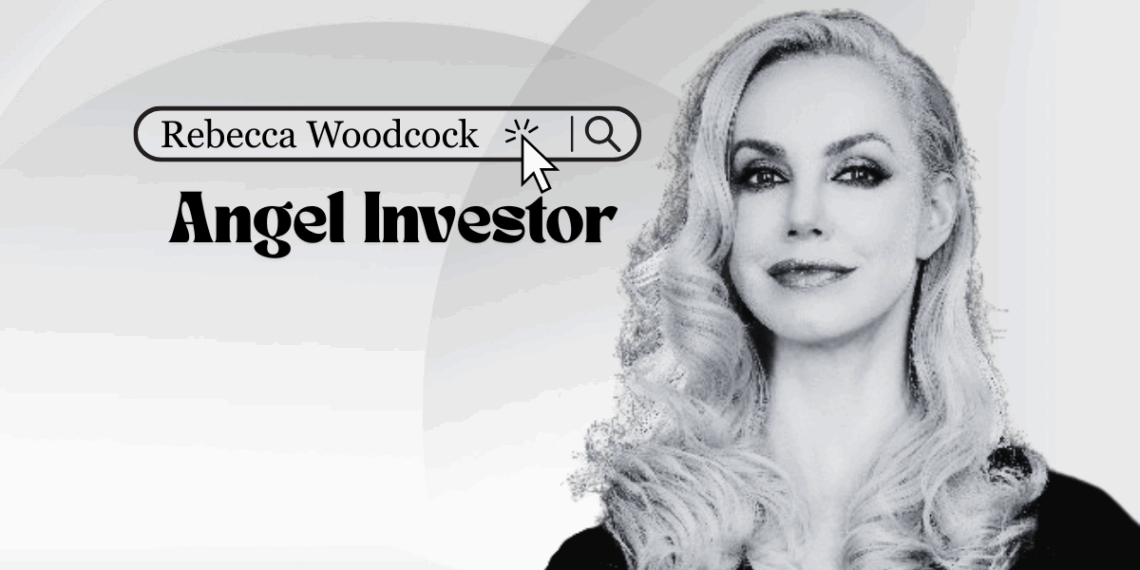 Portrait of Rebecca Woodcock, angel investor and former founder, supporting early-stage B2B SaaS and HealthTech startups with funding and go-to-market expertise.