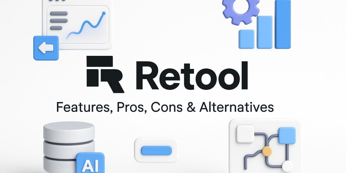 Cover image showing Retool branding tailored for startup founders, highlighting its relevance in business growth and team productivity.