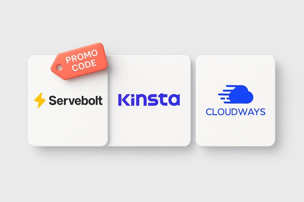 Comparison chart of ServeBolt vs top alternatives (e.g., Kinsta, Cloudways), highlighting the benefits of using XRaise to claim the ServeBolt startup promo code