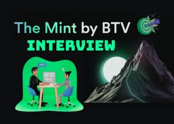 Minimalist illustration representing a founder preparing for a The Mint Accelerator Interview — laptops open, notes on the desk, focused atmosphere.