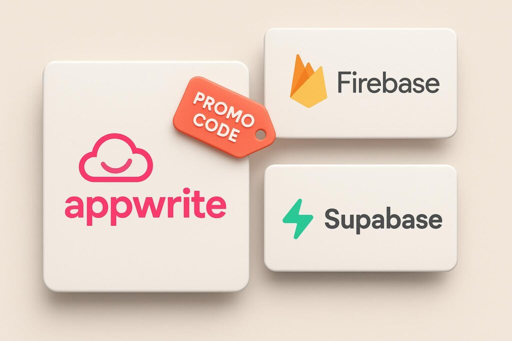 Comparison chart of Appwrite vs top alternatives (e.g., Firebase, Supabase), highlighting the benefits of using XRaise to claim the Appwrite startup promo code