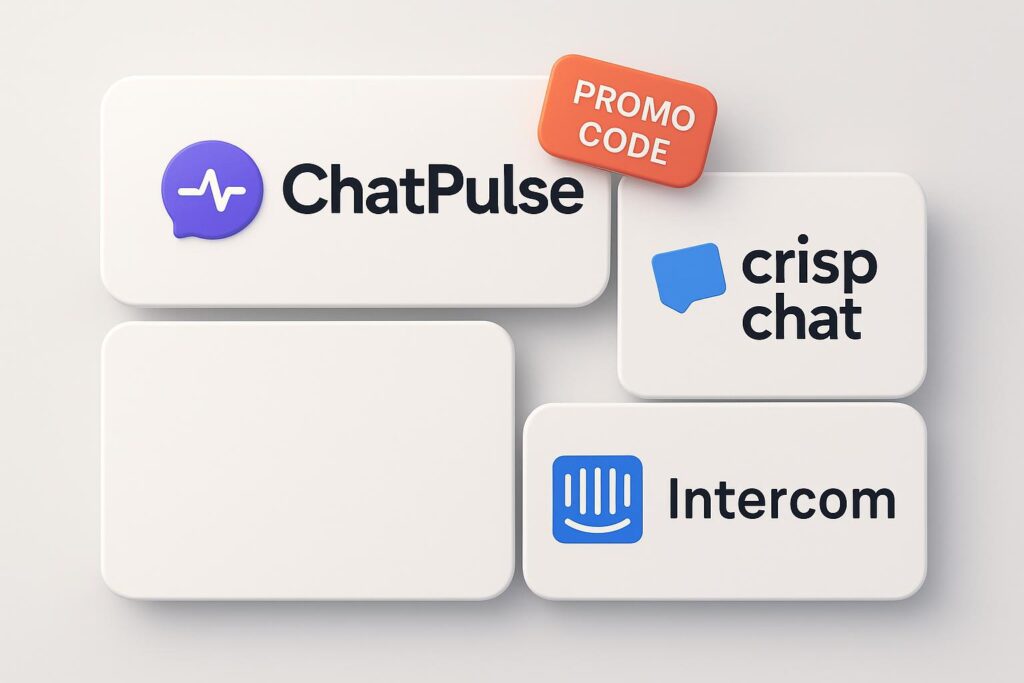 Comparison chart of ChatPulse vs top alternatives (e.g., Crisp Chat, Intercom), highlighting the benefits of using XRaise to claim the ChatPulse startup promo code