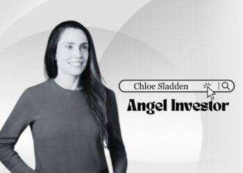 Portrait of angel investor Chloe Sladden, ex-Twitter VP and solo GP at #OpenToWork, focused on backing Future of Work and creator startups.