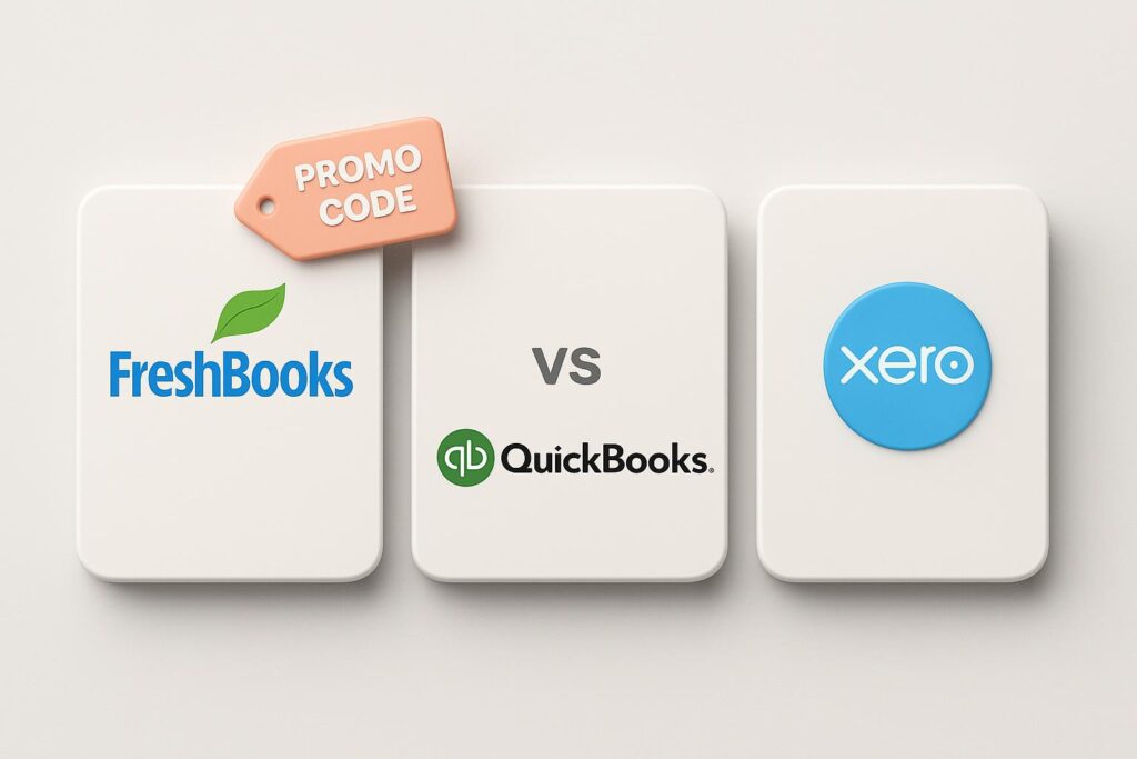 Comparison chart of FreshBooks vs top alternatives (e.g., QuickBooks, Xero), highlighting the benefits of using XRaise to claim the FreshBooks startup promo code