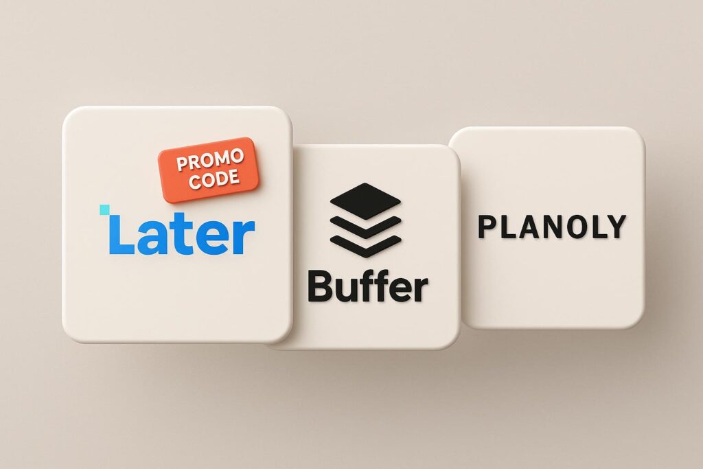 Comparison chart of Later vs top alternatives (e.g., Buffer, Planoly), highlighting the benefits of using XRaise to claim the Later startup promo code