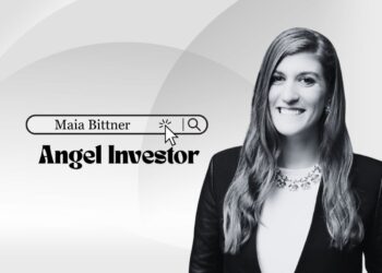 Portrait of angel investor Maia Bittner smiling confidently, symbolizing her role in funding early-stage fintech and consumer startups