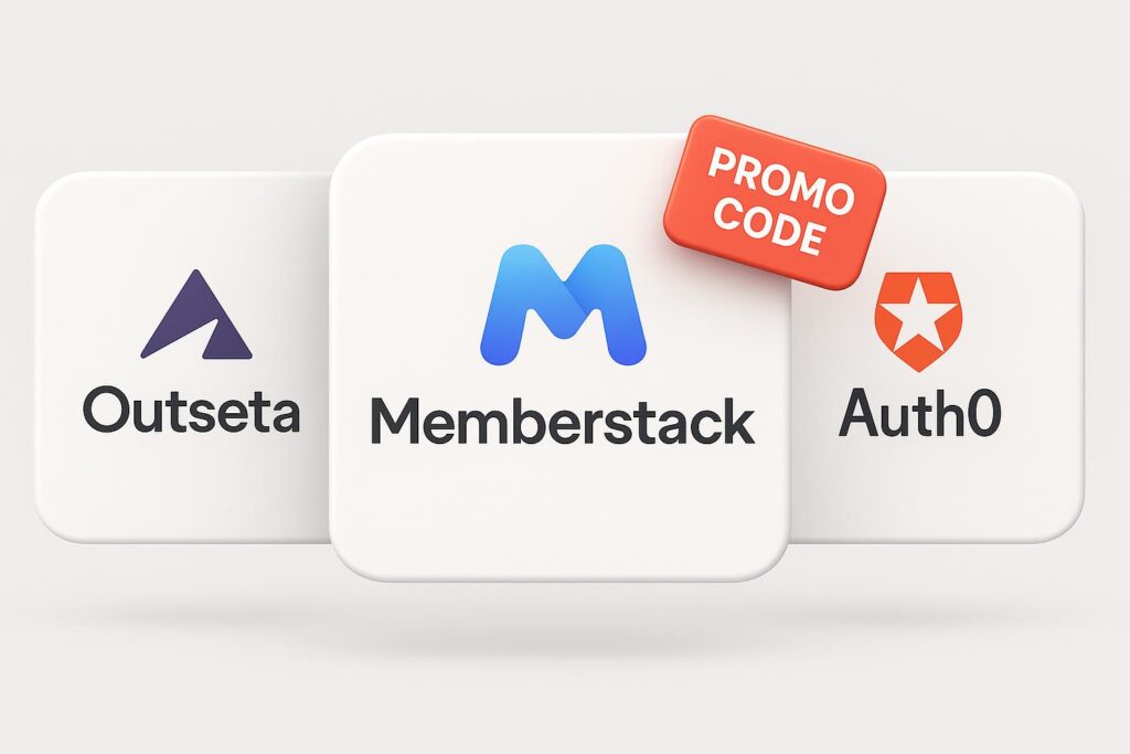  Comparison chart of Memberstack vs top alternatives (e.g., Outseta, Auth0), highlighting the benefits of using XRaise to claim the Memberstack startup promo code
