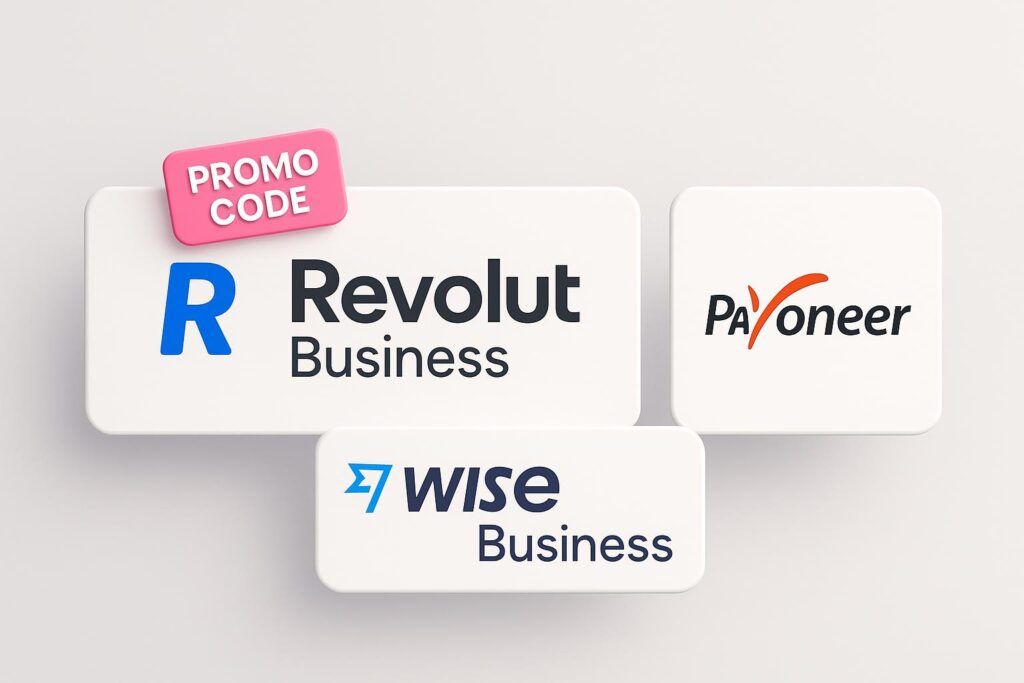 Comparison chart of Revolut Business vs top alternatives (e.g., Wise Business, Payoneer), highlighting the benefits of using XRaise to claim the Revolut Business startup promo code
