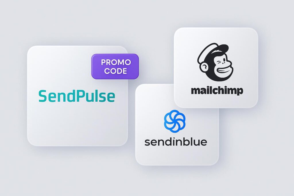  Comparison chart of SendPulse vs top alternatives (e.g., Mailchimp, Brevo), highlighting the benefits of using XRaise to claim the SendPulse startup promo code

