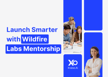 Startup founders collaborating with support from Wildfire Labs mentorship through XRaise.ai.