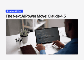Developer coding on laptop, representing Anthropic’s launch of Claude Sonnet 4.5 covered in XRaise’s AI tools update.