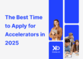 Startup founders preparing accelerator applications in 2025, featured in XRaise’s data-backed accelerator timing guide.