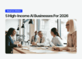 rofessionals discussing how to start an AI business in 2026 around a conference table